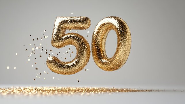 Glittering Gold 50th Anniversary Studio Shot