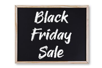 Black Friday Sale words in chalk on chalkboard