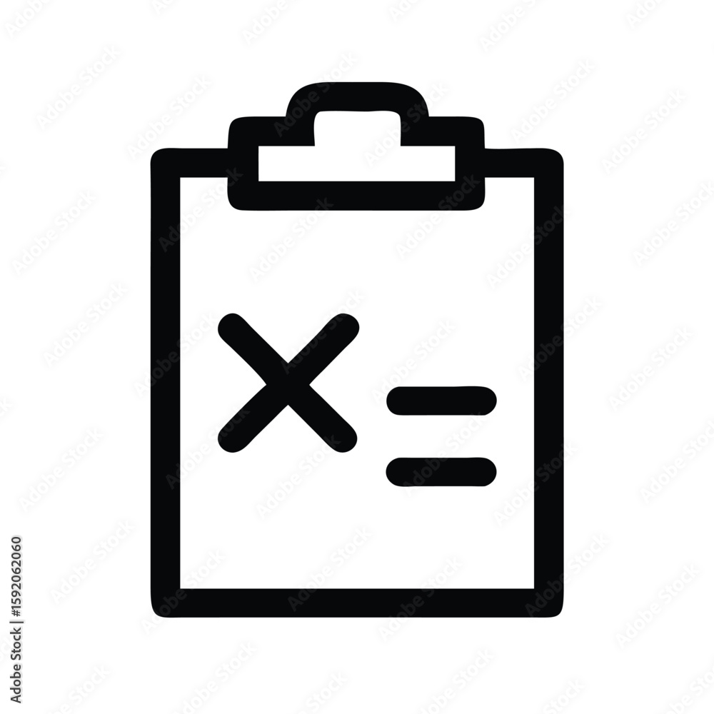 Poster Clipboard task list icon for project management and assignment tracking productivity and workflow efficiency
