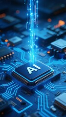 AI Chip Technology - Inspired Illustration