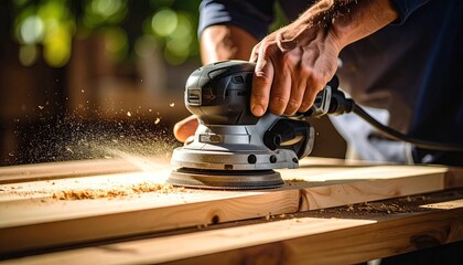 Carpenter sanding wood (1)