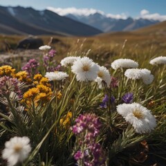 flowers in the mountains