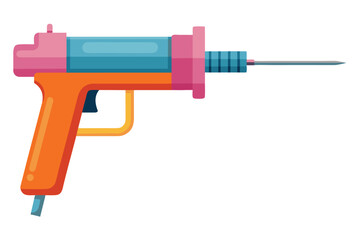 Colorful Ray Gun Toy Weapon with Futuristic Design for Intergalactic Battles and Sci-Fi Adventures in a Childlike Imagination