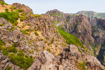 A breathtaking mountain view taken at Pico do Arieiro, Madeira Island, Portugal