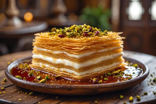 Konafa - Egyptian Food That Delivers Crunch, Cream, and Culture in Every Bite: Discover This Iconic Dessert That Blends Tradition with Irresistible Sweetness and Texture.