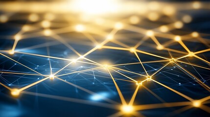Global network connection, digital nodes, glowing, abstract background, tech concept