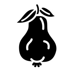 rose apple fruit icon