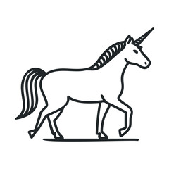 Obraz premium Unique unicorn design for creative projects and childrens topics