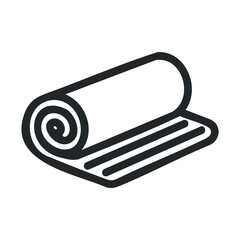 Yoga mat for fitness practice during morning routines