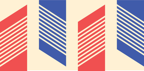 geometric bauhaus shape background rectangle