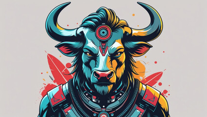 Fototapeta premium Modern Taurus Illustration