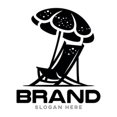 Beach modern logo. Vector illustration