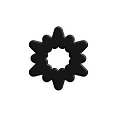 3d render of a waved service label on vintage background