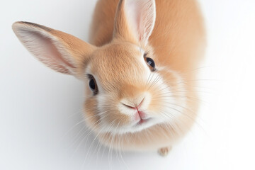 Obraz premium Cute rabbit with fluffy ears and furry appearance, perfect for a nature stock photo