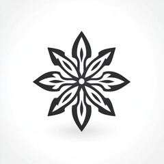 Ornate flower graphic design