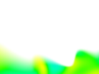 Abstract blurry gradient wavy backdrop. Fluid liquid element. Soft light blob with aura gradation. Blended vibrant multicolor wave