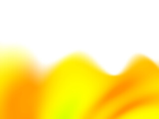 Abstract blurry gradient wavy backdrop. Fluid liquid element. Soft light blob with aura gradation. Blended vibrant multicolor wave