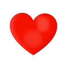 red heart isolated icon. love icon 