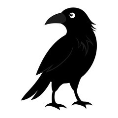 Fototapeta premium Crow vector illustration perfect for posters, icon, t-shirts, cards, wall art prints and ai design.