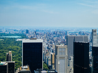 Manhattan Skyline View in New York USA