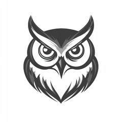 Naklejka premium Owl head graphic design (1)