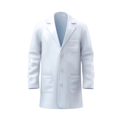 Professional Male Doctor in a White Lab Coat with Tie and Pocket Pen