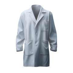 Professional Male Doctor in a White Lab Coat with Tie and Pocket Pen