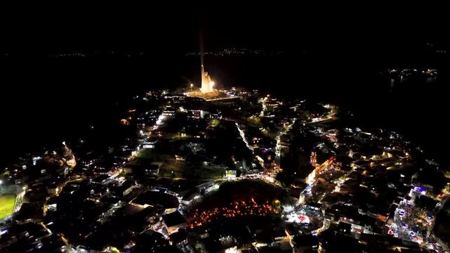 Fly at noght in janitzio