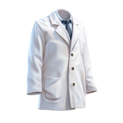 Clothing white cotton shirt with collar on a white background