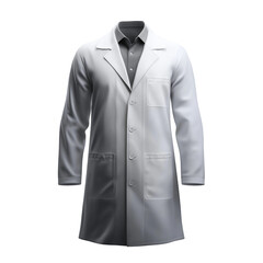 Clothing white cotton shirt with collar on a white background
