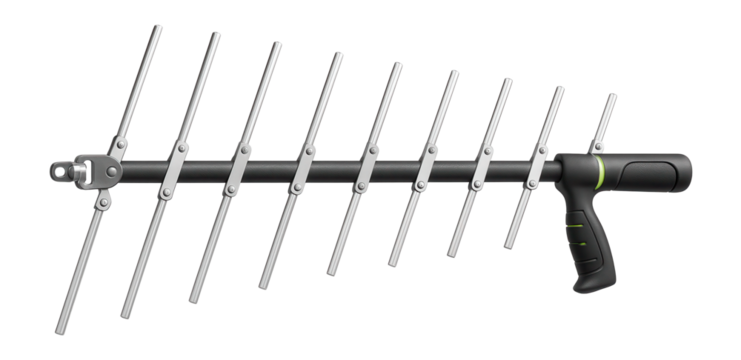 Log-periodic dipole array antenna with a foldable structure for portable setups