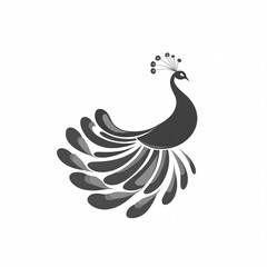 Fototapeta premium Stylized peacock graphic (3)