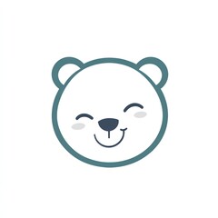 Cute cartoon bear head (1)