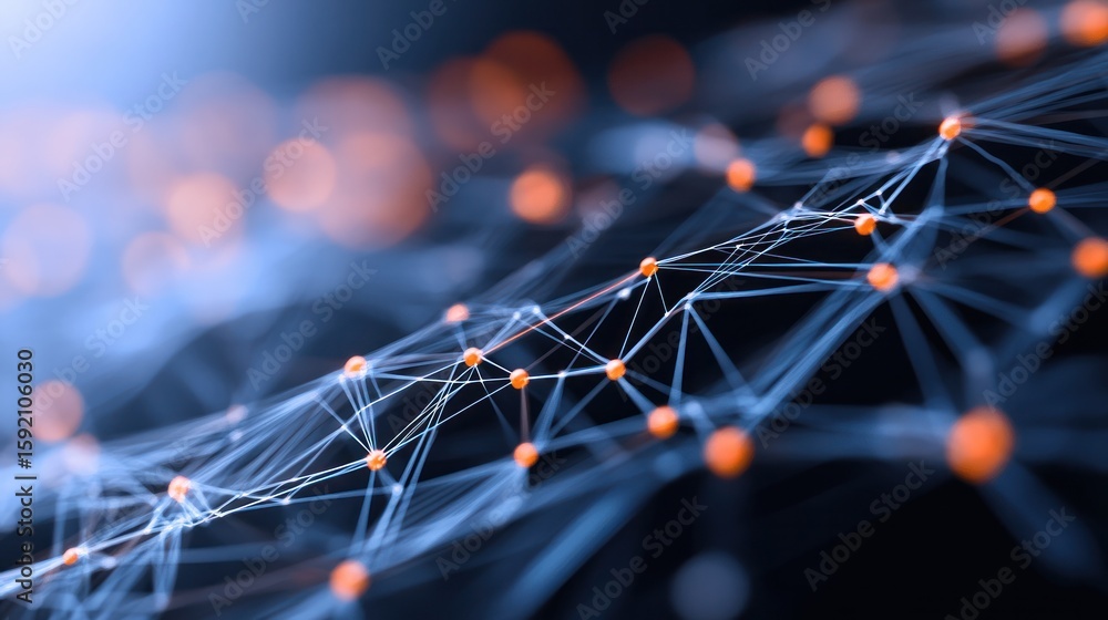 Poster network connectivity: a mesmerizing digital representation of network connectivity, showcasing the i