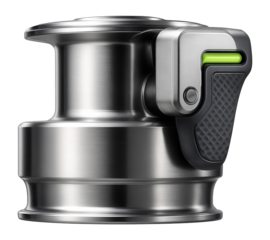 Quick-release spool holder with secure locking mechanism for spinning reels