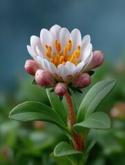 Fototapeta premium Extreme Macro Time Lapse Shot of Delicate Flower in Bloom