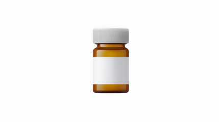 Softgel capsules white mockup bottle packaging template
