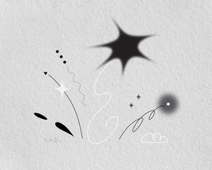 Abstract Lines and Shapes, Art Design, Digital Creation, Creative Space, Minimalist Environment, Artistic Viewpoint, Modern Concept