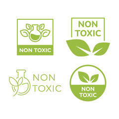 Eco Friendly Non Toxic Vector Label Set