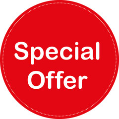 Bright Special Offer Label for Promotion