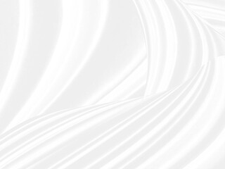 Clean abstract fashion woven beautiful soft fabric smooth curve shape decorative textile white...
