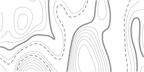 PrintAbstract topo contour map on white background, Topographic map Topographic contour lines map seamless pattern. Geographic mountain relief diagram line wave carve pattern