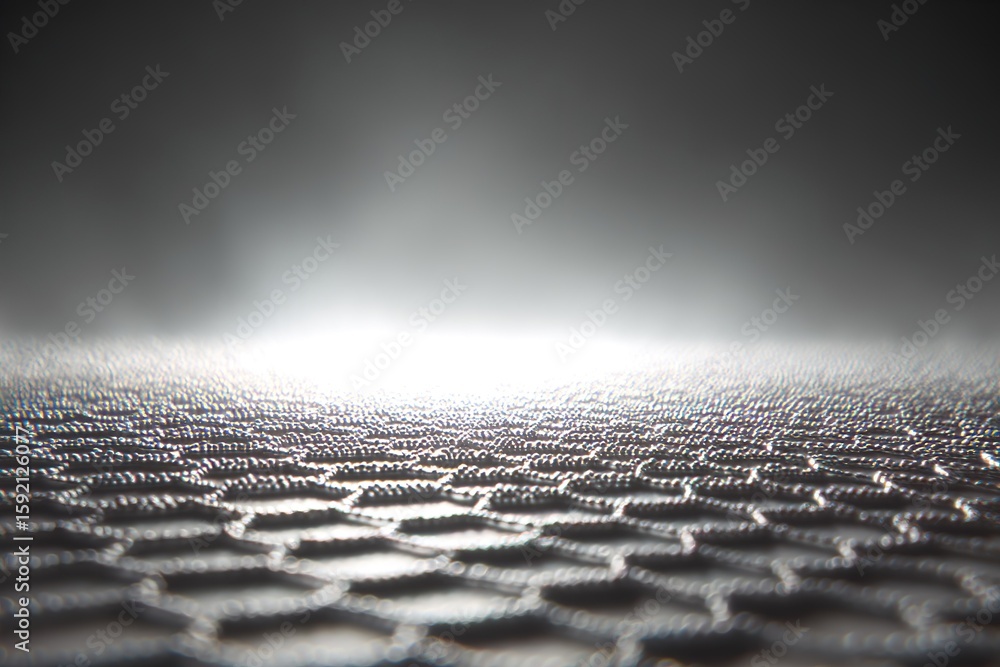 Poster textured surface illuminated by soft light creates an abstract atmosphere in a dark setting