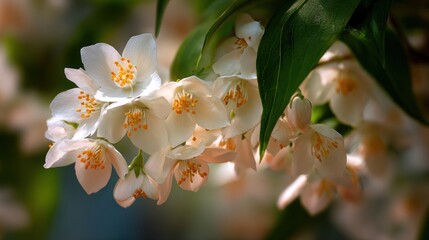 Close-up of delicate white flowers