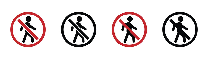 Don't touch vector icon concept designs. Don't enter vector sign set. Do not touch icon