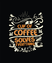 Coffee Typography Art, EPS, VECTOR
