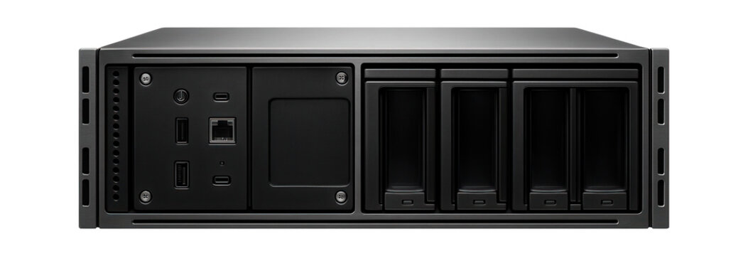 Barebone server with modular motherboard and customizable storage options