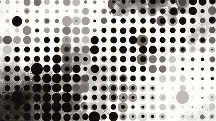 Abstract black and white dotted pattern creates a visually striking and modern design suitable for various uses. .