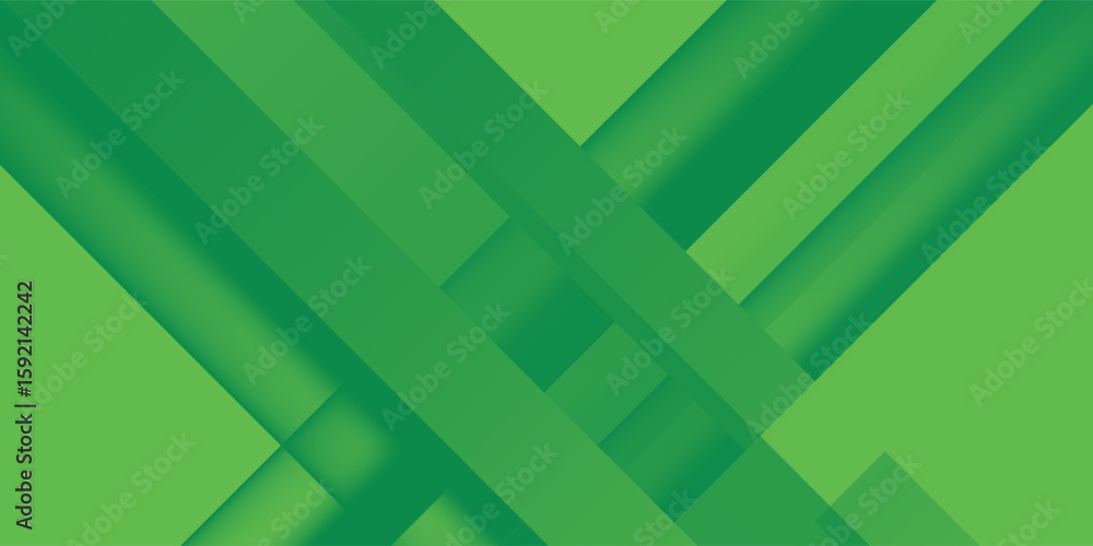 Poster art & illustrationgreen abstract background with geometric shapes gradient color for presentation de