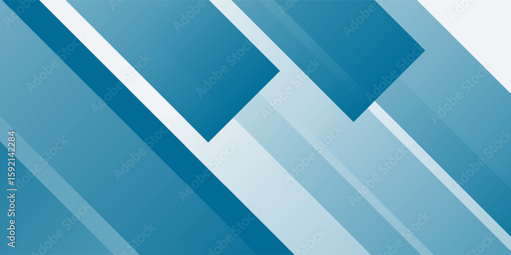 Poster blue abstract background with white color. abstract blue background with square shapes. modern simpl